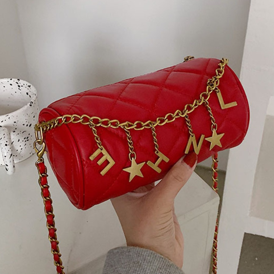 

Lovely Casual Letter Star Red Crossbody Bags