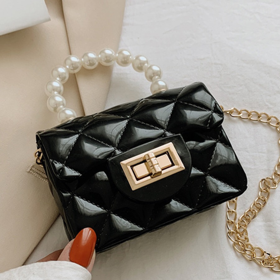

Lovely Casual Pearl Decoration Black Crossbody Bags