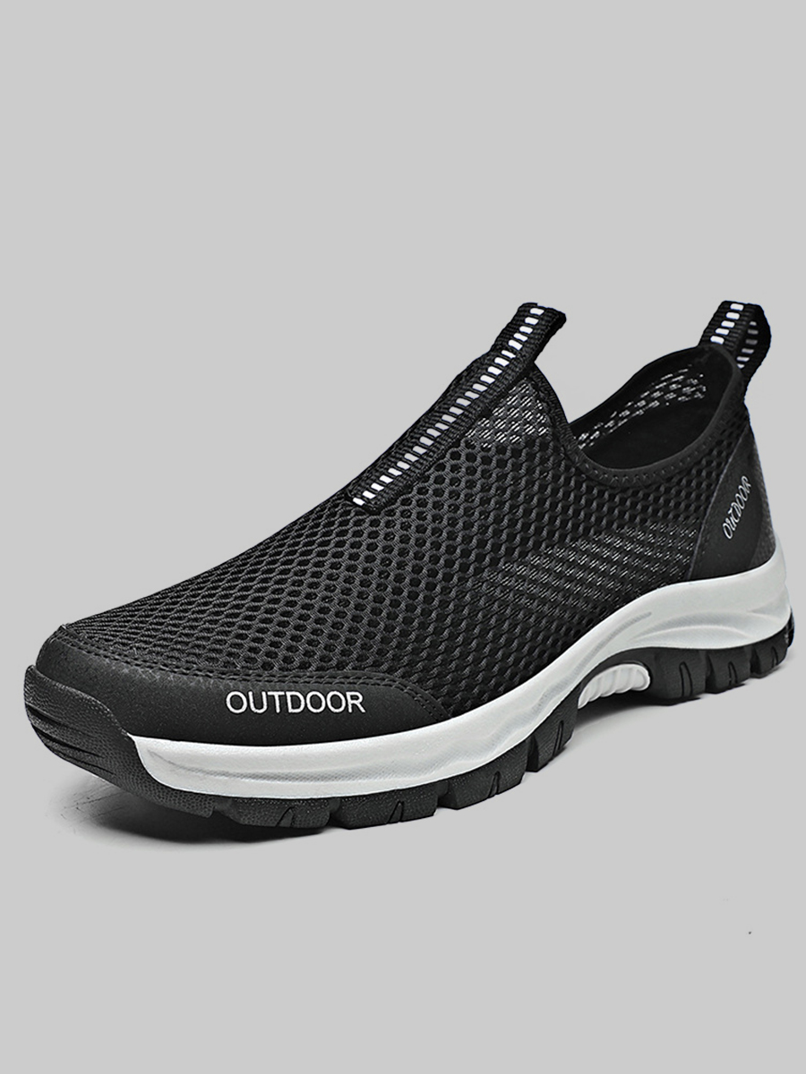 

Lovely Men Sporty Hollow-out Black Sneakers