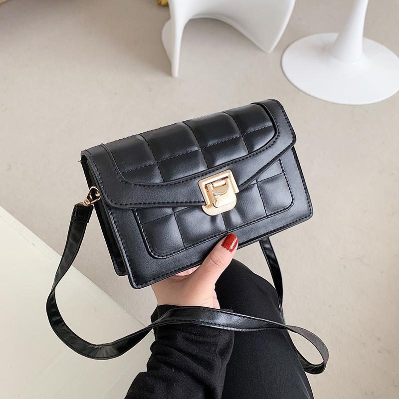 

Lovely Casual Plaid Pattern Black Crossbody Bag