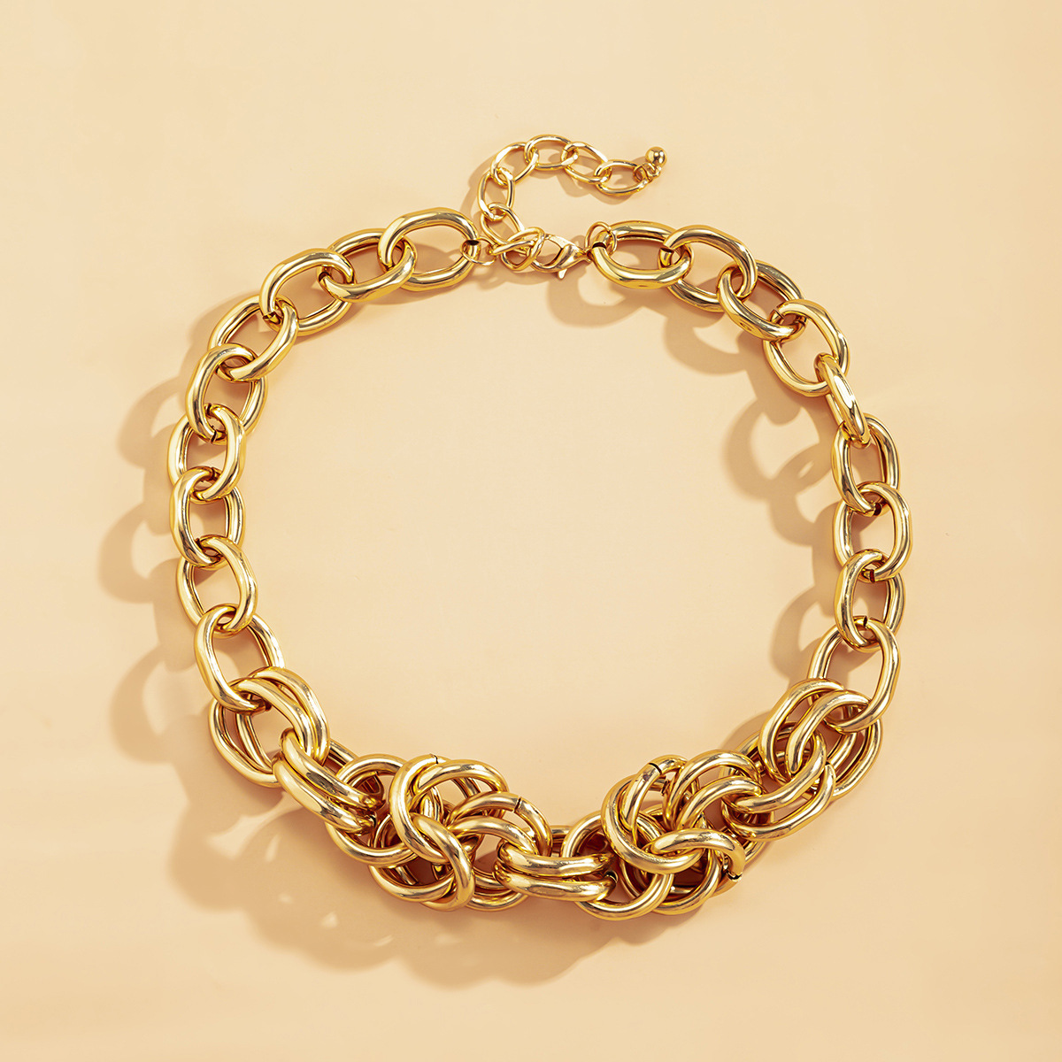 

Lovely Casual Hollow-out Gold Necklace