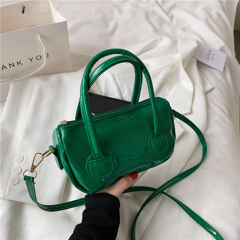 

LW Street Metal Accessories Decoration Green Crossbody Bags
