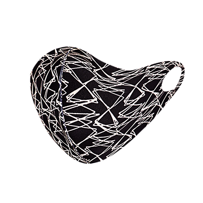 

Lovely Casual Geometric Print Black Face Mask
