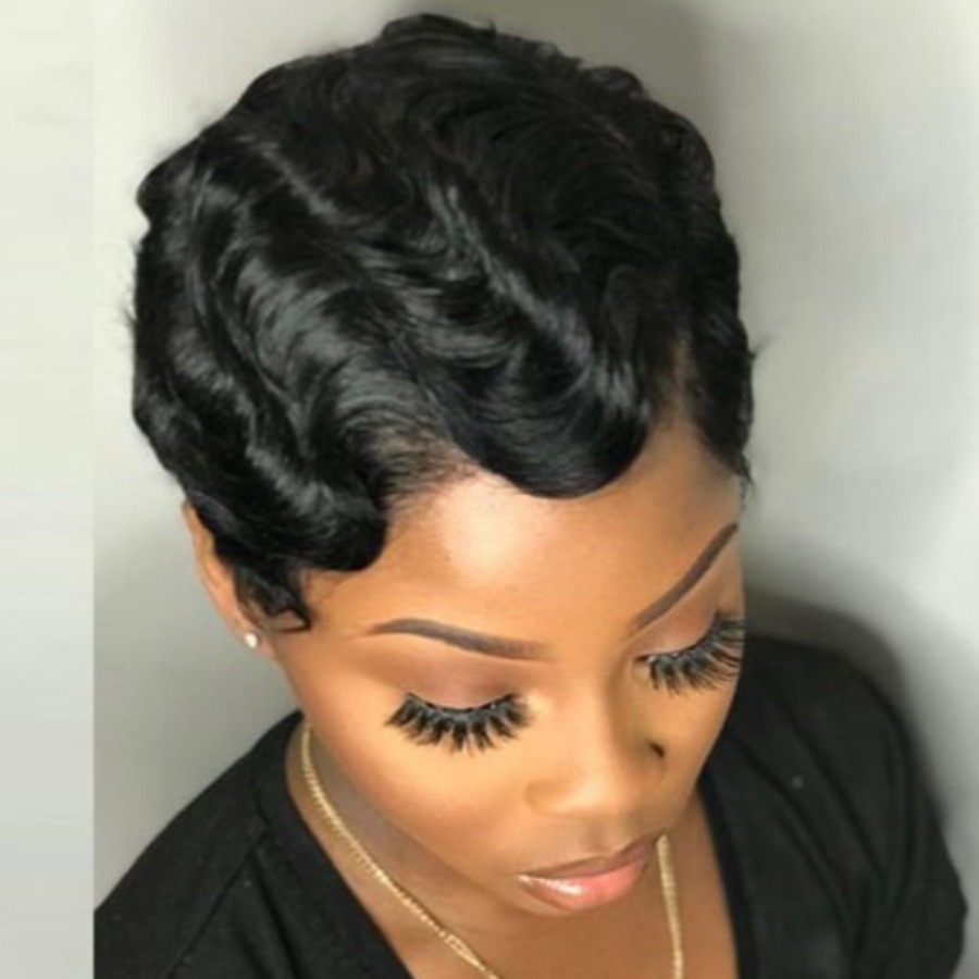 

Lovely Casual Curly Black Wig