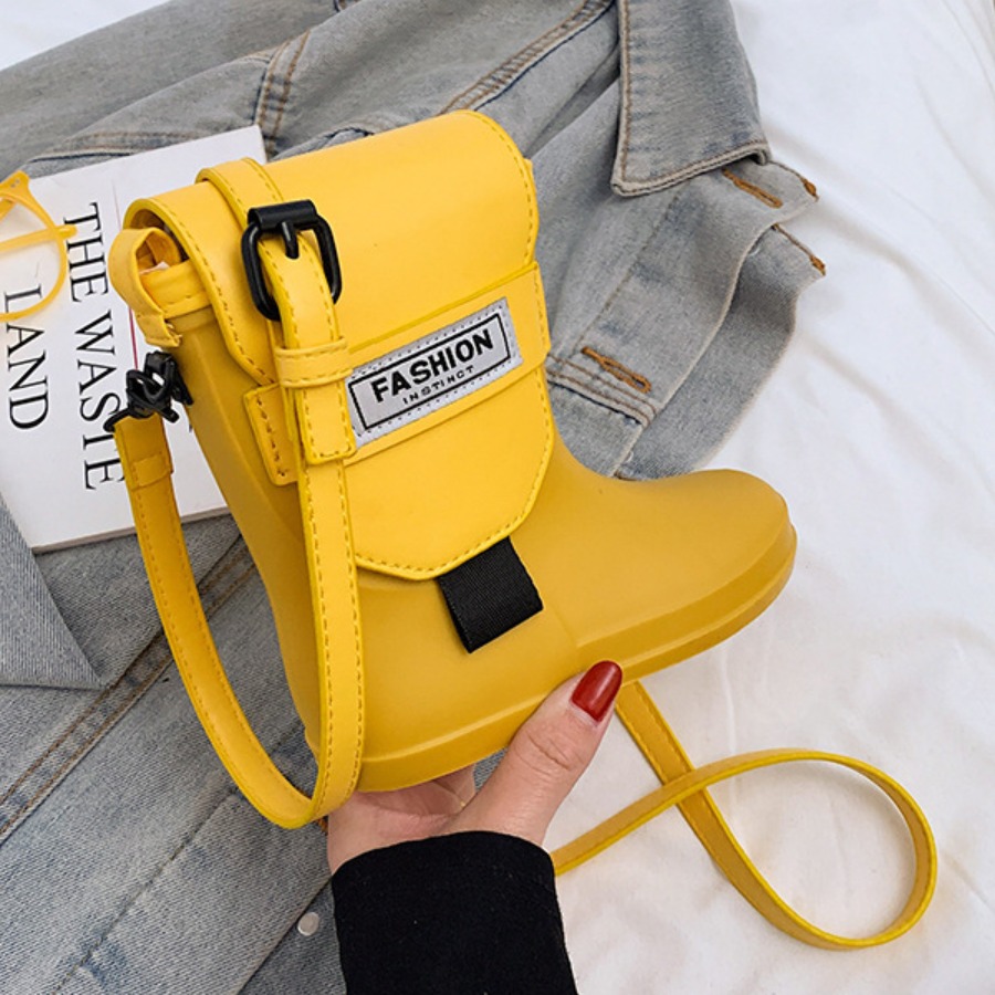

LW Street Boot Design Yellow Crossbody Bags