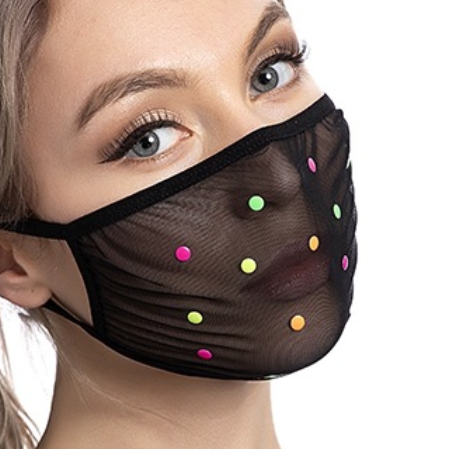 

Lovely Casual See-through Black Face Mask