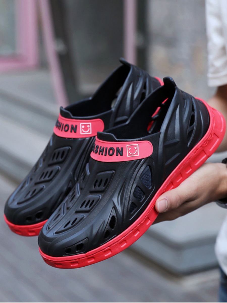 

Lovely Men Casual Hollow-out Black Flats