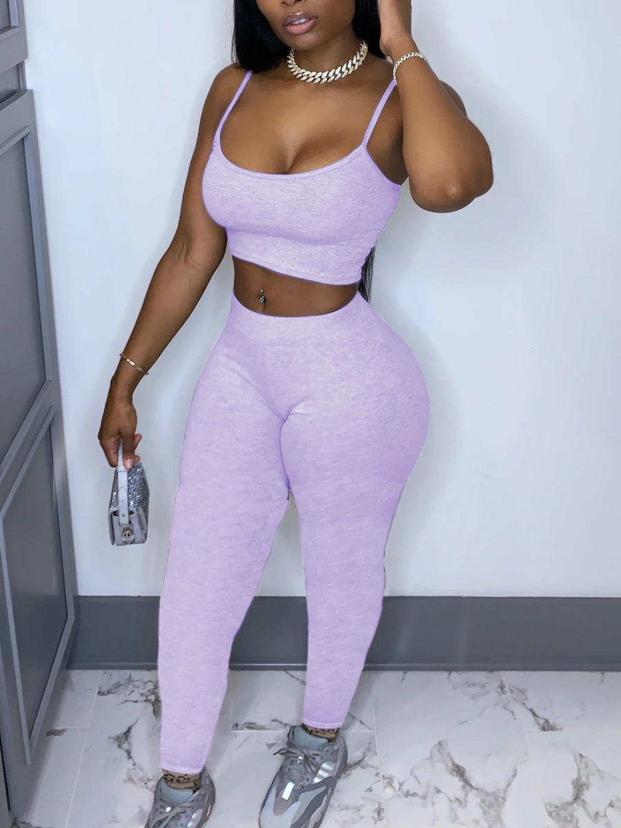 LW Cami Skinny Stretchy Pants Set