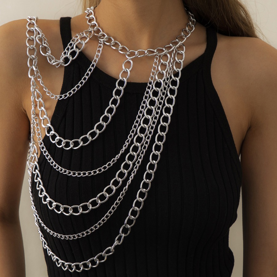 

Lovely Casual Hollow-out White Body Chain