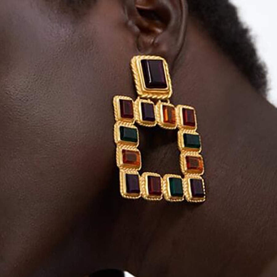 

Lovely Street Hollow-out Multicolor Earring, Multi