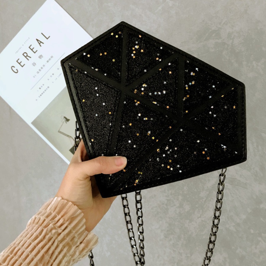 

Lovely Street Sequined Black Crossbody Bags