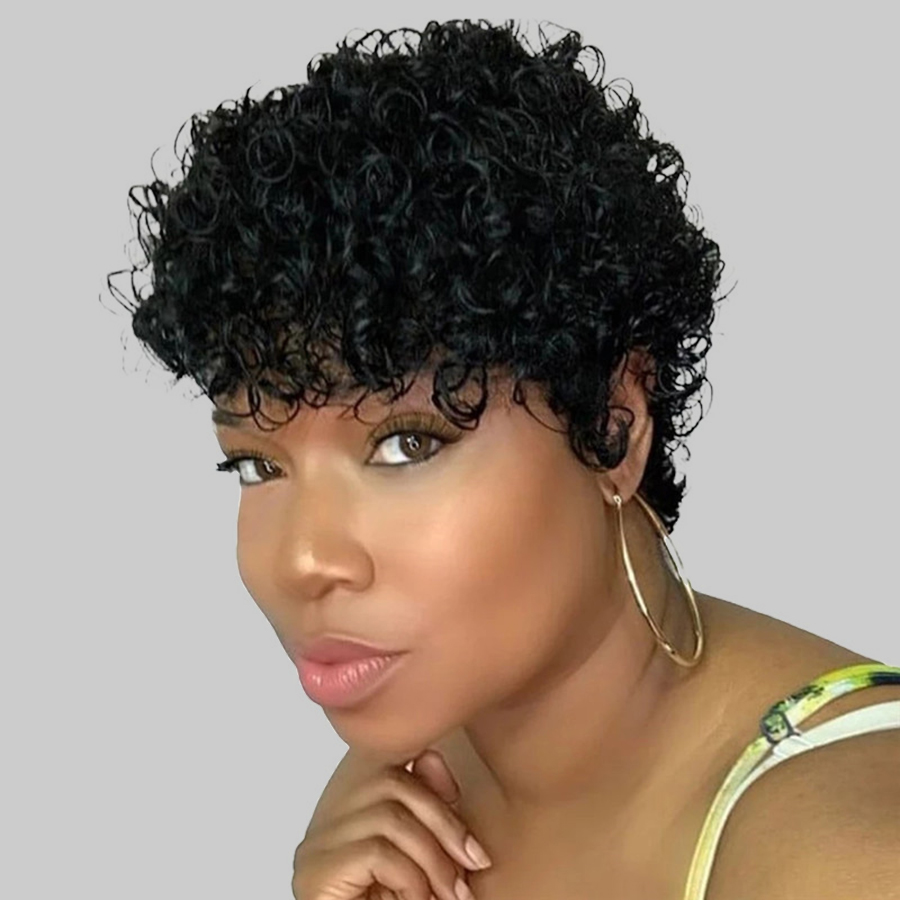 

Lovely Casual Curly Black Wig