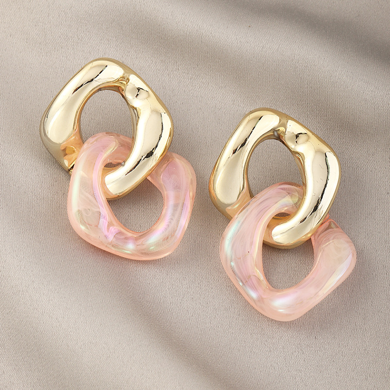 

LW Casual Hollow-out Pink Earring
