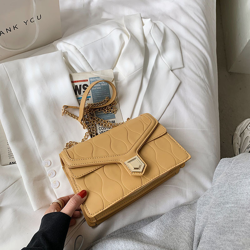 

Lovely Street Chain Strap Yellow Crossbody Bags