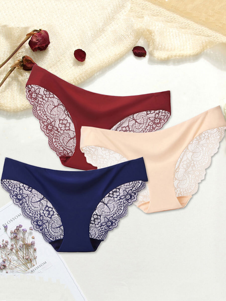 

LW SXY 3 See-through Multicolor Panties (Mixed Colors), Multi