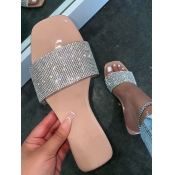 LW Casual Sequined Apricot Slippers