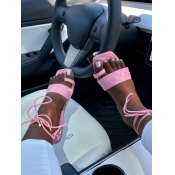 LW Street Wrap Up Pink Sandals