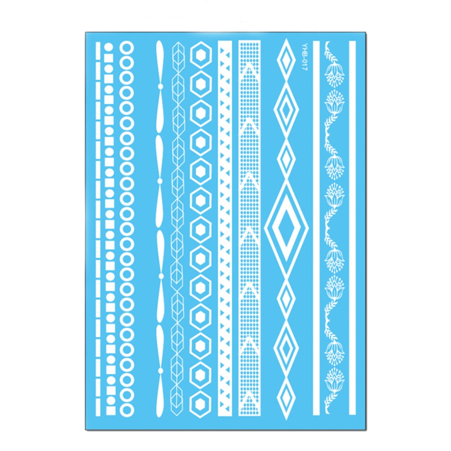 

LW Boho Geometric Pure White Body Tattoo