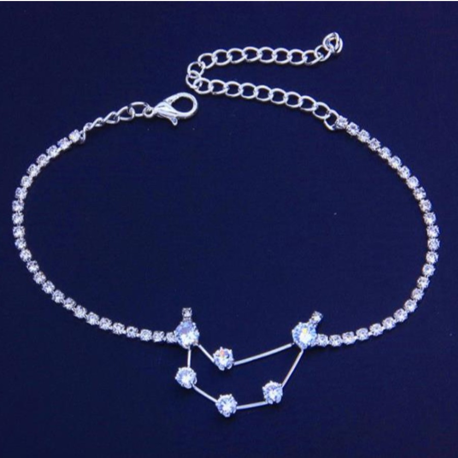 

Lovely Capricorn Casual Pearl Chain Decoration White Body Chain