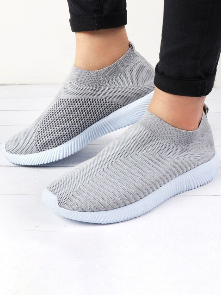 

Lovely Casual Mesh Grey Sneakers