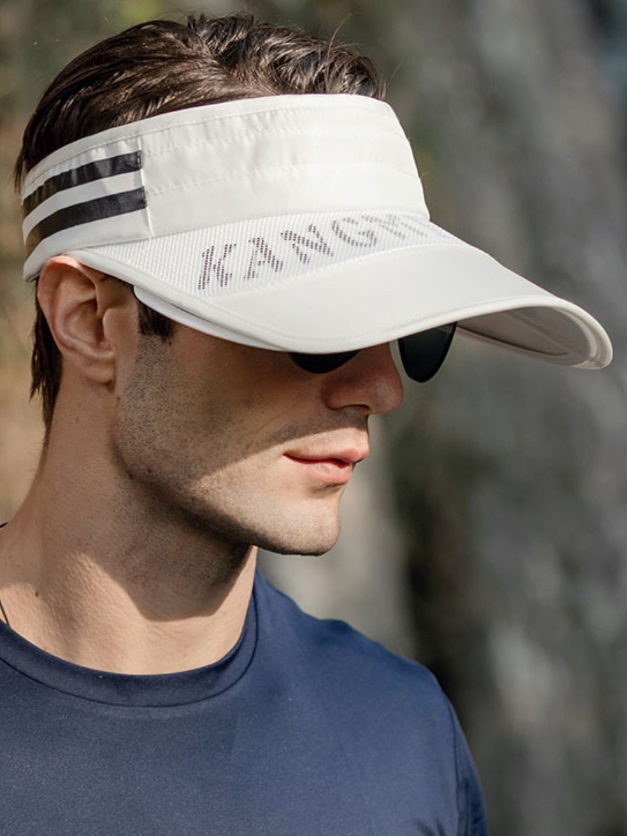 

Lovely Sporty Letter Print Hollow-out White Hat