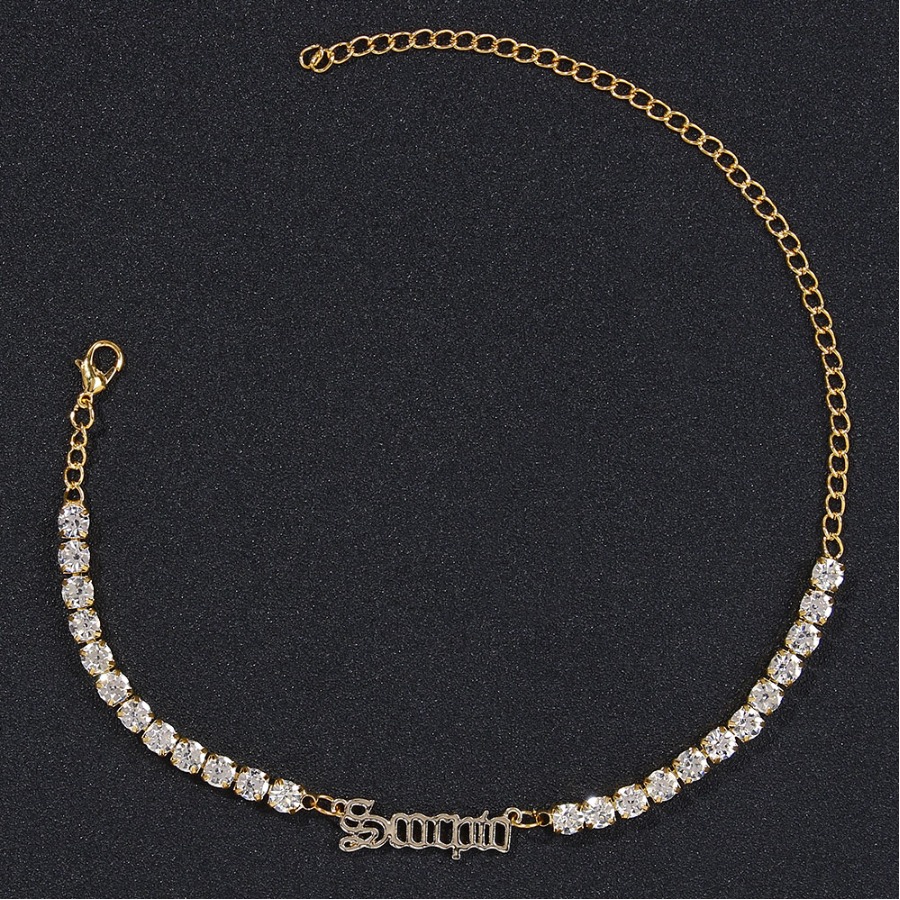 

LW Scorpio Casual Letter Decoration Brown Anklet