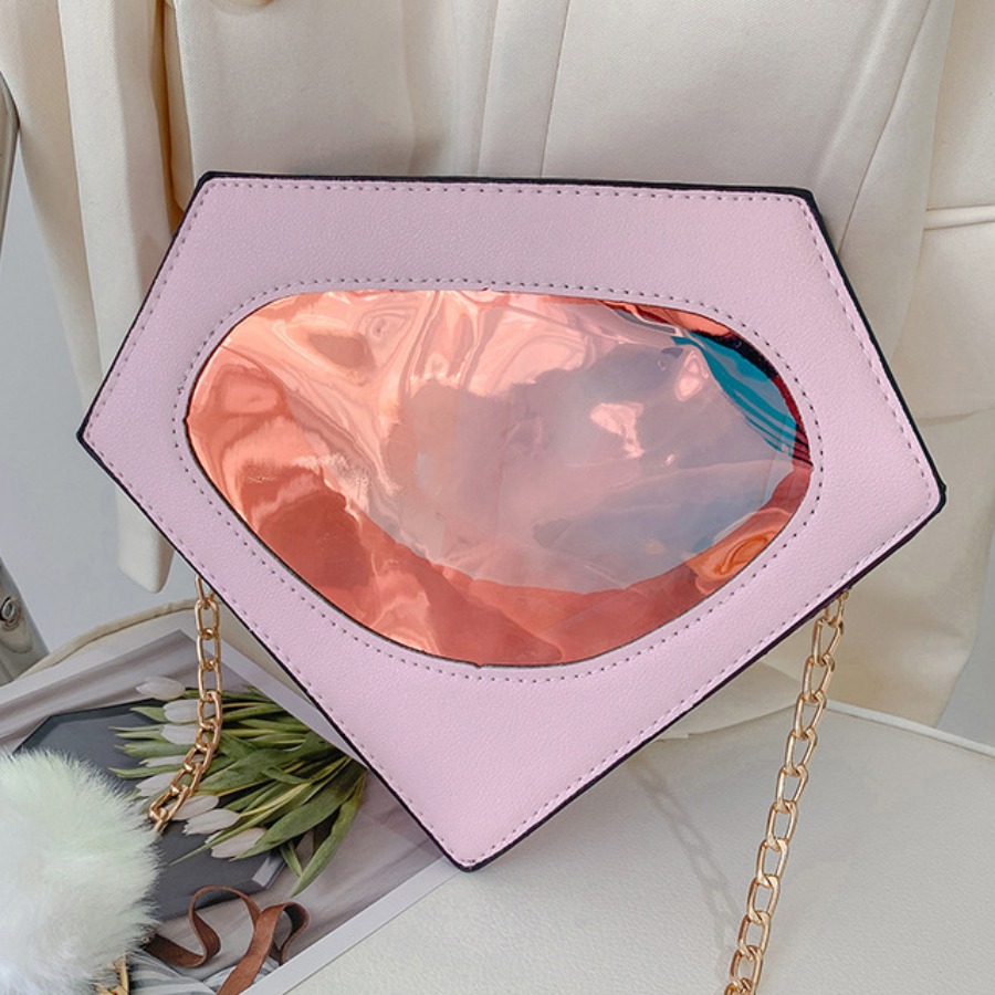 

LW Street See-through Pink Crossbody Bag