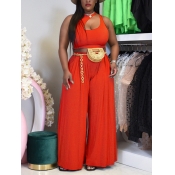 LW Crop Top Wide Leg Pants Set (Without Bag)