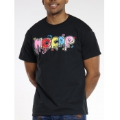 LW Men Round Neck Letter Print T-shirt