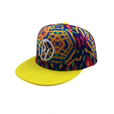 

LW Men Street Graffiti Print Yellow Hat