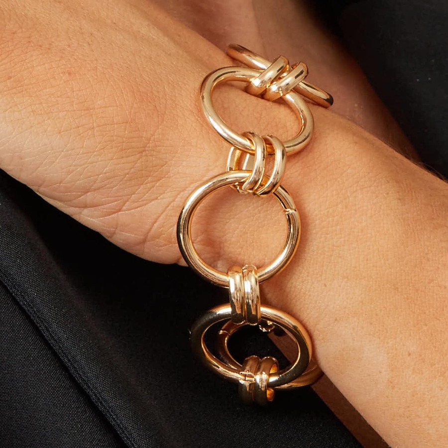 

Lovely Ring Detail Bracelet, Gold