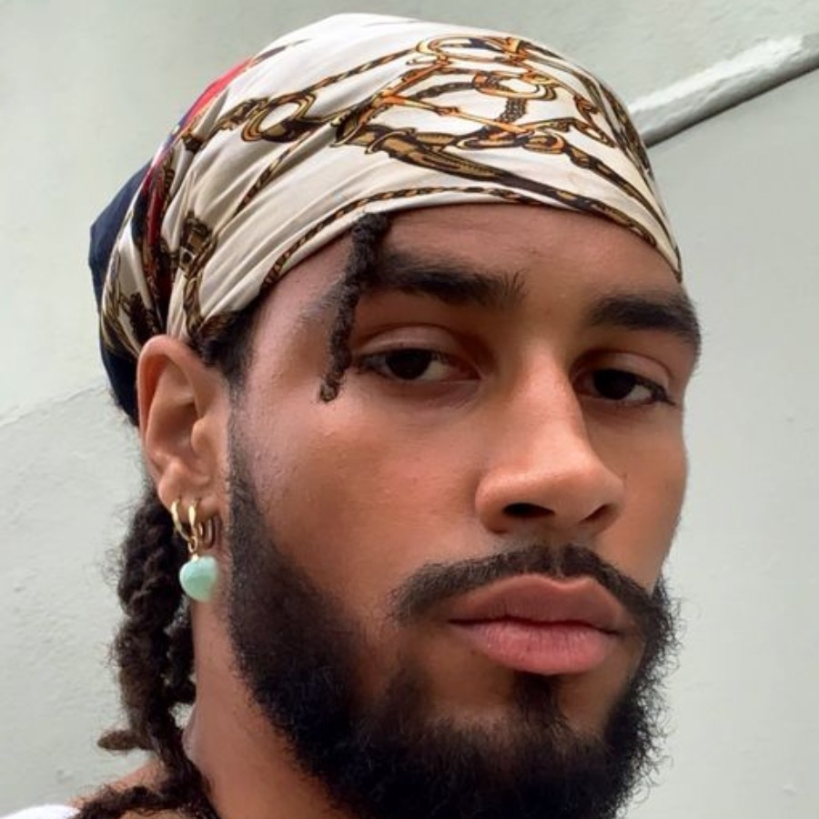 

LW Men Striped Chains Scarves, White