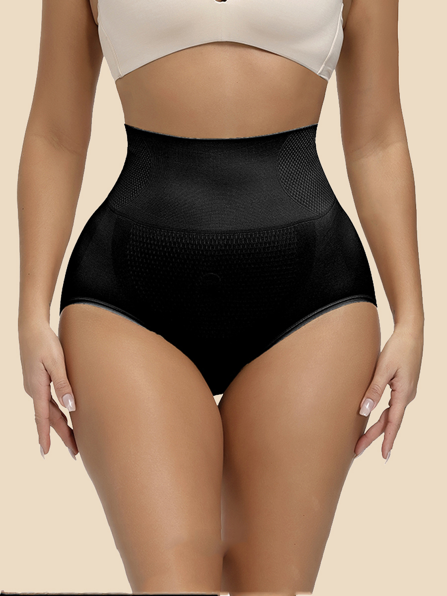 

LW COTTON High-waisted Skinny Panties, Black