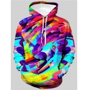 LW Men Tie-dye Kangaroo Pocket Oversized Hoodie