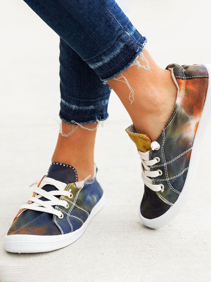 

LW Tie-dye Flats, Black