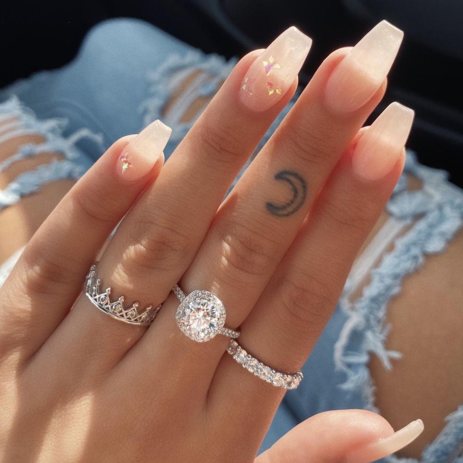 

LW Crown Decoration Ring Set, Silver