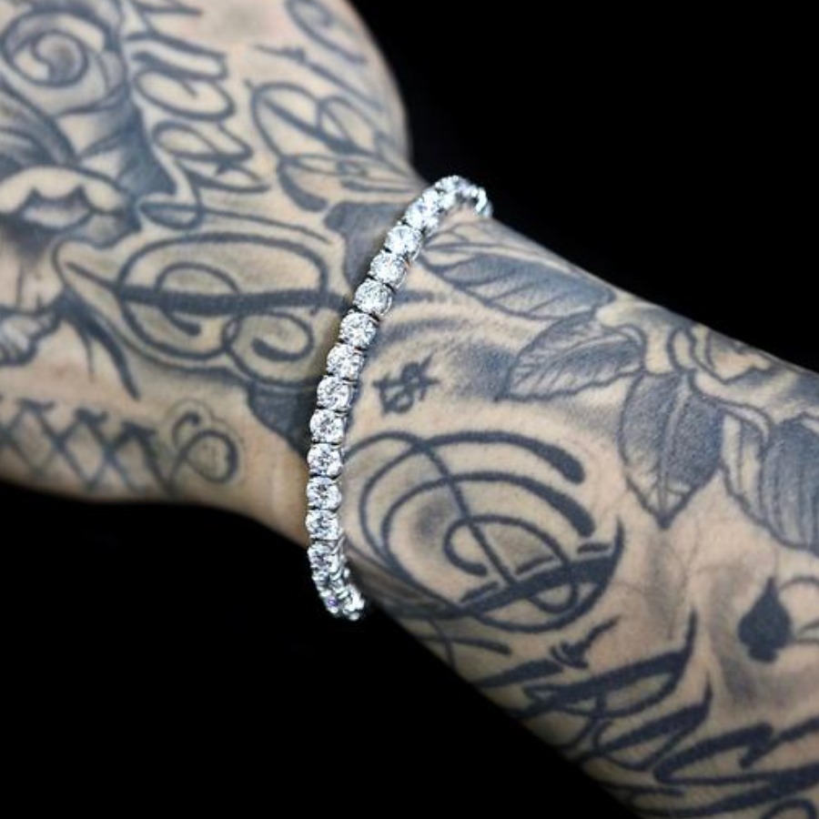 LovelyWholesale Men Crystal Bracelet All Seasons Asymmetrical Spring Summer 2024