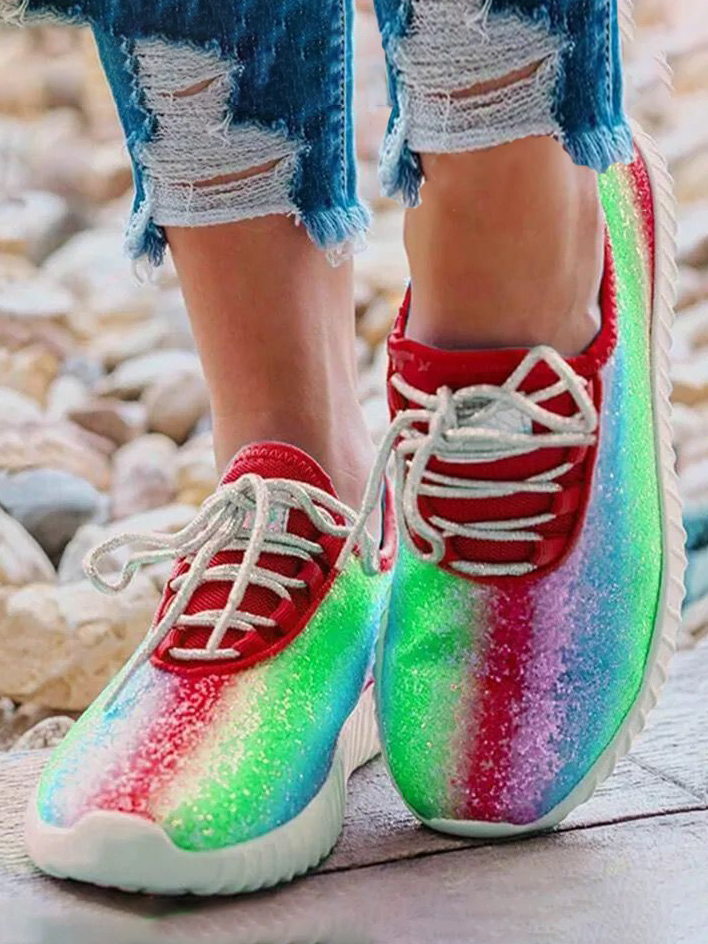 

LW Gradient Sneakers, Red