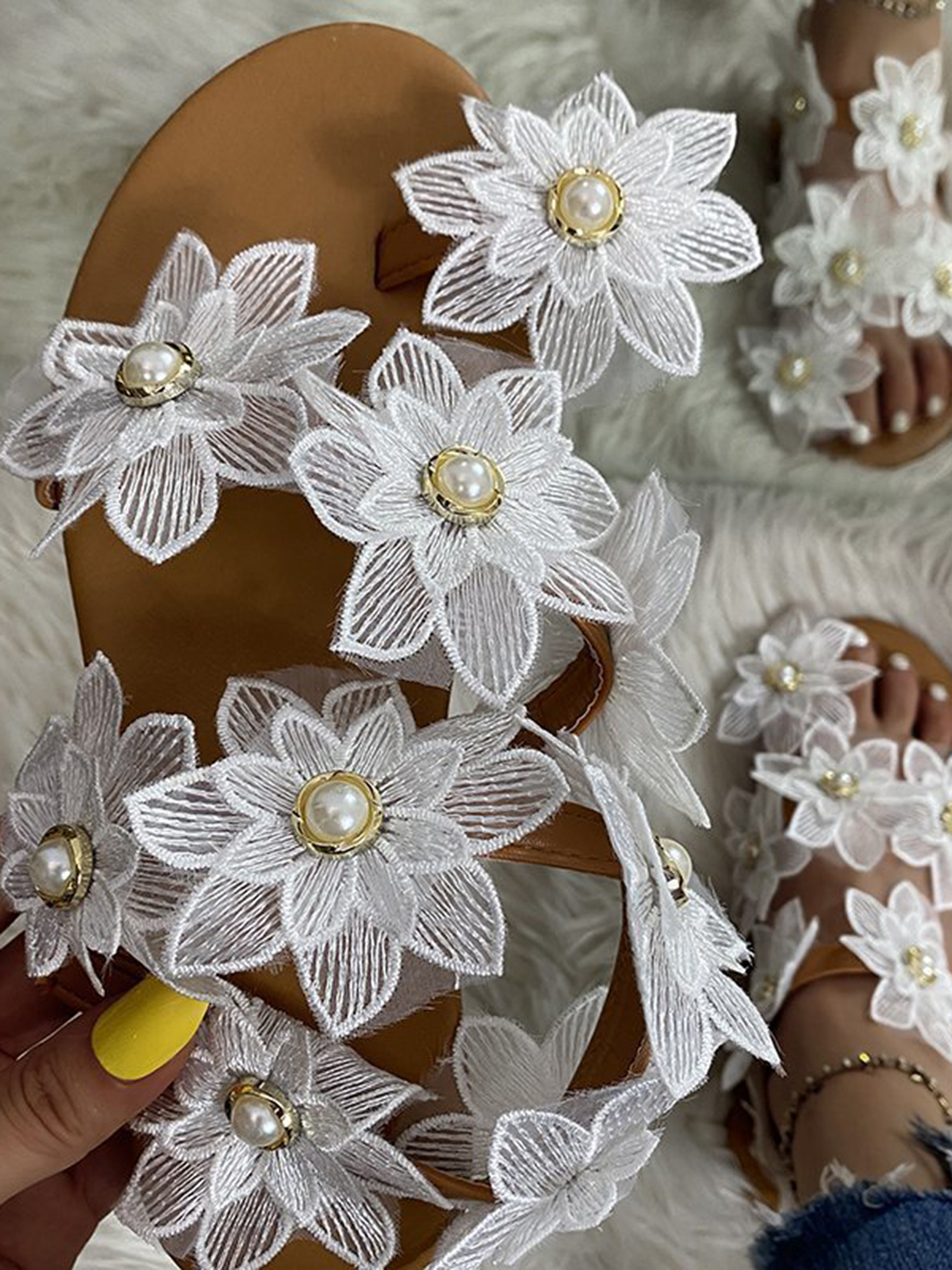 LW Floral Decor Sandals