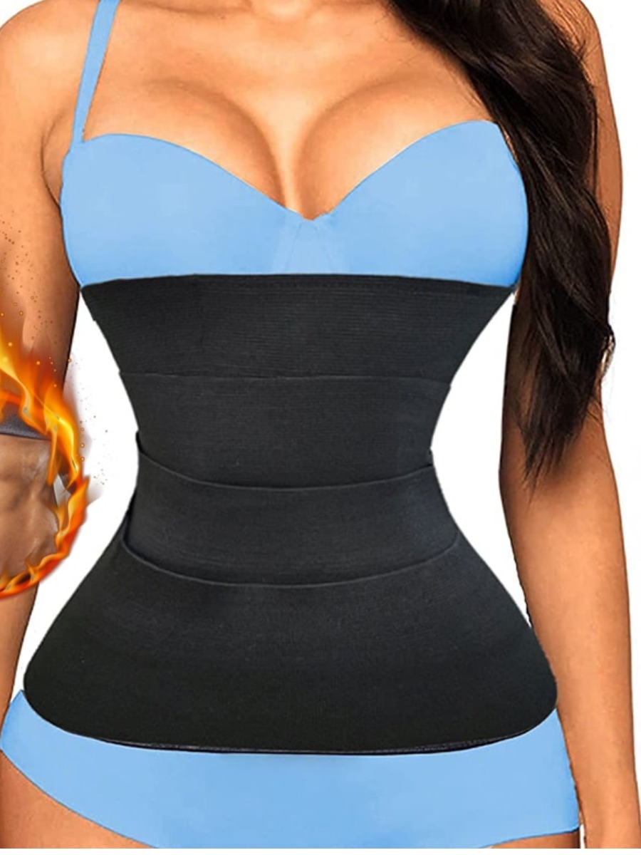 

LW Elastic Winding Belt Waist Trainer, Black