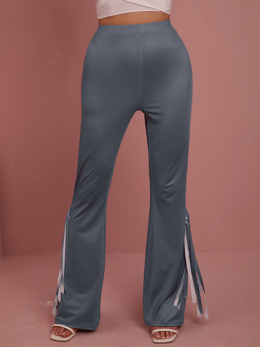 LW BASICS Tassel Design Flared Pants