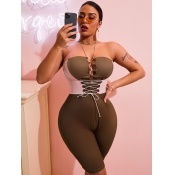 LW SXY Off The Shoulder Bandage Design One-piece R