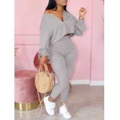 LW Crop Top High-waisted Pants Set