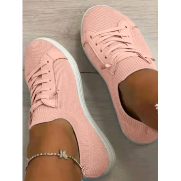 

LW Round-toe Breathable Flats, Light pink