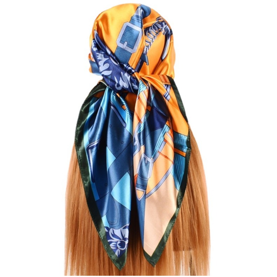 

LW Color Block Bandana Headband, Blue