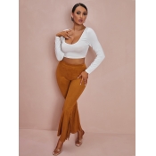 LW Crop Top Flared Pants Set