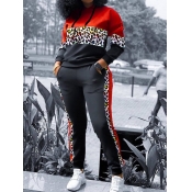 LW Plus Size Print Patchwork Tracksuit Set