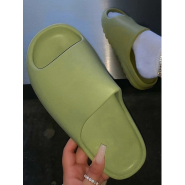 

LW BASICS Open Front Slippers, Green