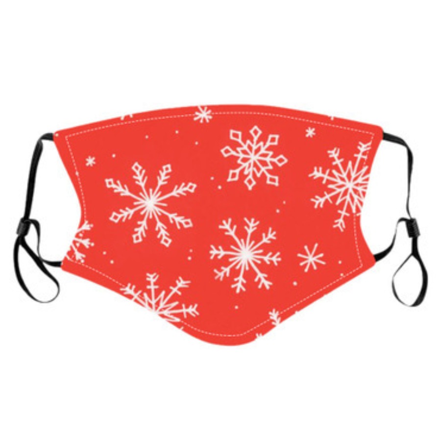 

LW Snowflakes Face Mask, Red