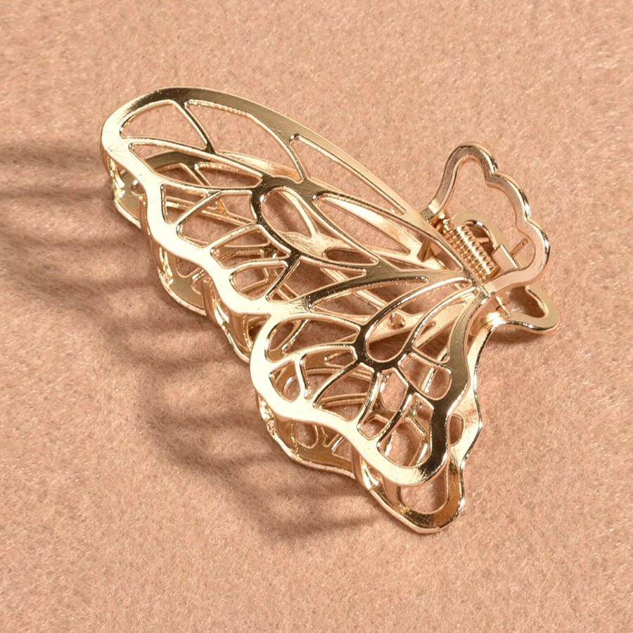 LW Butterfly Decor Metal Cut Out Solid Hairpin